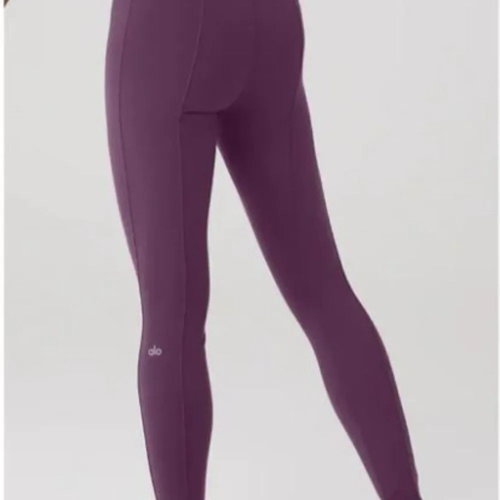 ALO Yoga High-Waist Plum Leggings